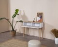 Dulap, Wolina, Calvin, 95x100x35 cm, MDF , Alb / Stejar