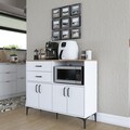 Dulap multifunctional, Rani, JE166, Alb/Maro