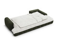 Coltar extensibil dreapta 3 locuri, Linz, Cosmopolitan Design, 275x142x84 cm, catifea, verde