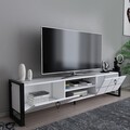 Comoda TV, Zena Home, Mora, Alb/Negru