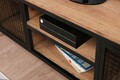 Comoda TV Zeno, Kalune Design, 150x40x47 cm, natural/negru