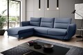 Coltar extensibil stanga 3 locuri ELTAP, LT-40GO, Silva, 276x201x100 cm, lemn/poliester, albastru