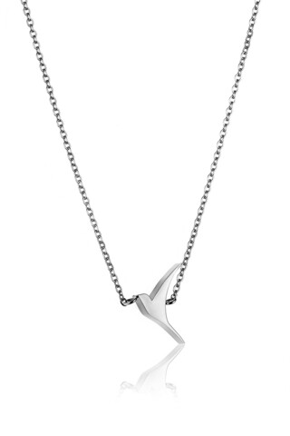 Lantisor cu pandantiv, Emily Westwood, Silver Bird, inox, argintiu