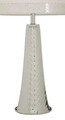 Lampa de masa Tower, Mauro Ferretti, 1 x E27, 40W, 30x30x54 cm, fier, argintiu/alb