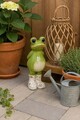 Decoratiune Frog, Decoris, 14x16x39 cm, magneziu, multicolor
