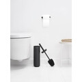 Perie de toaleta cu suport, Brabantia, MindSet Infinite Grey, 11x9.6x42 cm, otel, gri