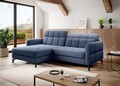 Coltar extensibil stanga 3 locuri ELTAP, Lore-102, Lorelle, 225x160x105 cm, lemn/poliester, albastru