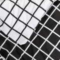 Lenjerie de pat dubla Reyes, Homla, 3 piese, 200x220 cm, bumbac, alb/negru