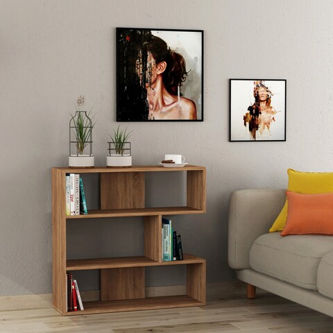 Corp biblioteca, decortie, molly n.1, 94x89x30 cm, stejar