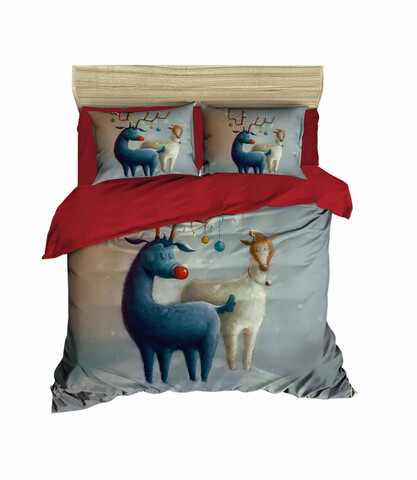 Lenjerie de pat dubla king (eu) (es), 3 piese, 418, pearl home, poliester satinat