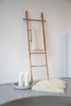 Suport prosoape de baie, Wenko, Ladder Norway, 43 x 4 x 170 cm, lemn de nuc, natur