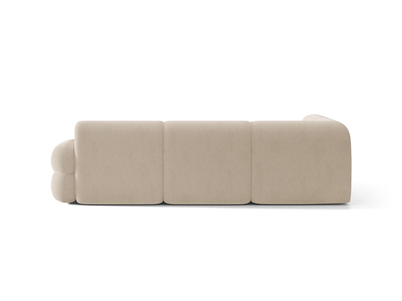 Coltar stanga 5 locuri, Neo, Micadoni Home, 295x210x83 cm, tesatura Boucle, bej — imaginea 4