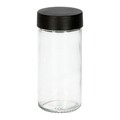 Set 12 recipiente pentru condimente si suport, Otto, Homla, 19x21 cm, metal/sticla/plastic, negru/transparent