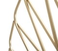 Oglinda decorativa, Rays, Mauro Ferretti, 96 cm, auriu