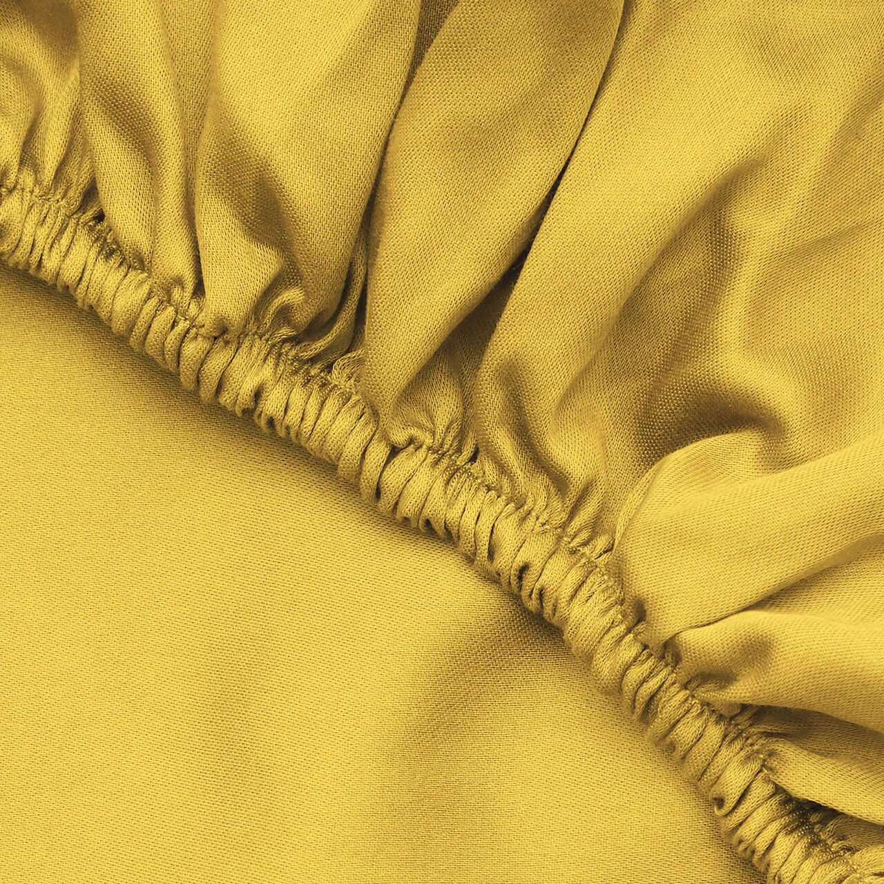 Cearceaf de pat cu elastic Ranforce Queen (DE), L'essentiel Maison, Dark Yellow, Galben închis - imagine 4