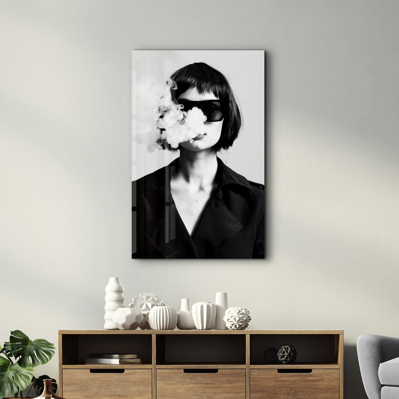 Tablou decorativ, OGLS-9068, Dimensiuni: 70 x 110 cm, Multicolor — imaginea 3