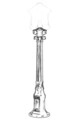 Lampadar de exterior, Avonni, 685AVN1271, Plastic ABS, Negru