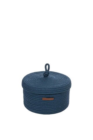 Cutie depozitare, 9012073, bumbac, albastru navy