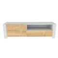 Comoda TV, Retricy, Piedmont, 160x36.8x46 cm, PAL, Stejar alb