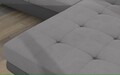Coltar extensibil dreapta 4 locuri ELTAP, Armd-11, Armando, 289x203x85 cm, lemn/poliester, gri deschis/gri inchis