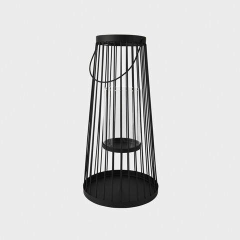 Felinar Verano, Homla, 20x40 cm, metal, negru
