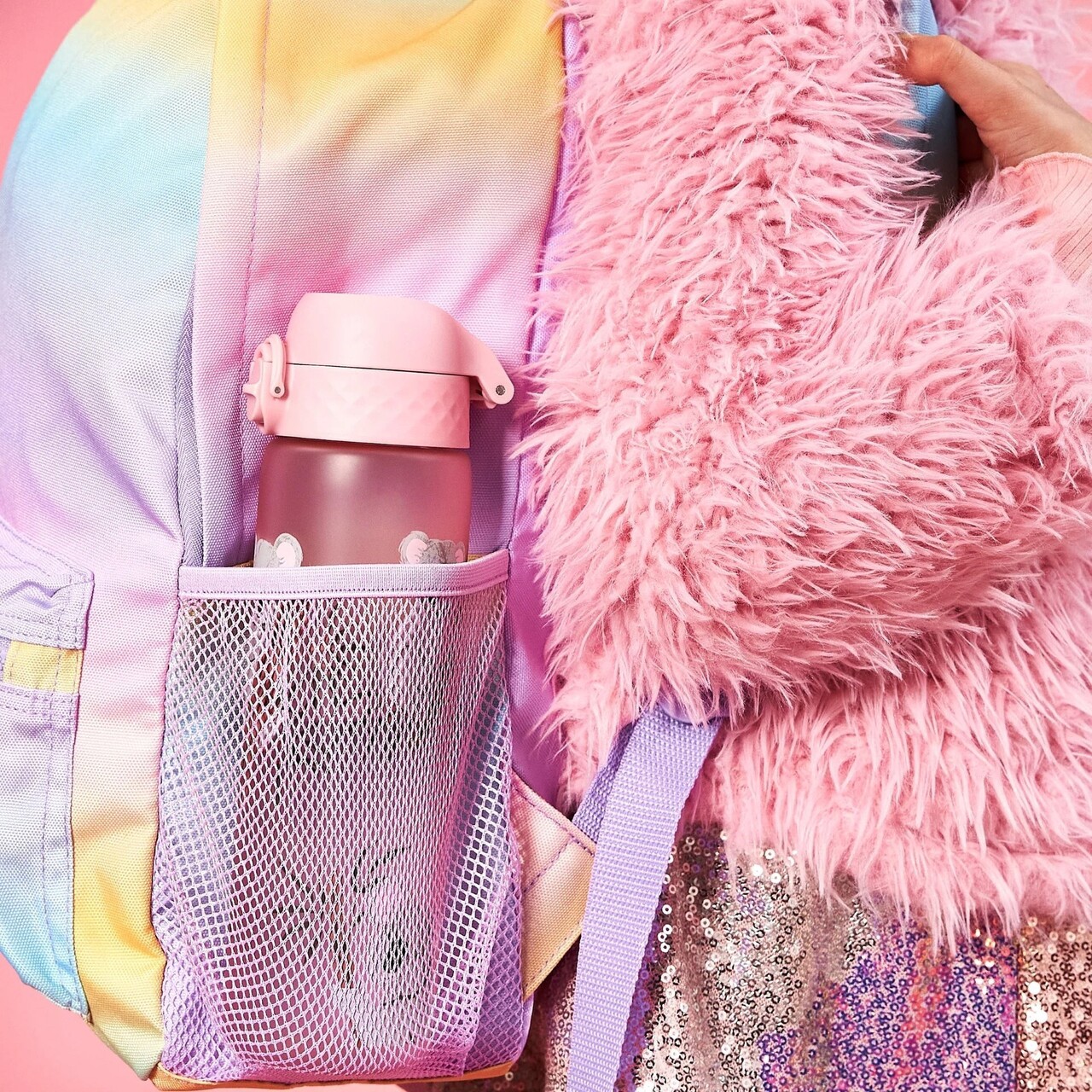 Sticla apa pentru copii Slim, recyclon, 500ml, Koala - Ion8 - imagine 8