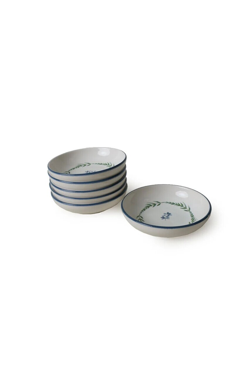 Set boluri pentru sos, Hermia, 275KRM2012, Ceramica, Alb / Bleumarin / Verde - view 5