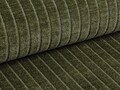 Coltar dreapta 3 locuri, Bergamo, Cosmopolitan Design, 304x152x70 cm, catifea chenille raiata, verde