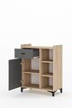 Dulap multifunctional, Hanah Home, Pidas, 80x102x40 cm, Stejar Sonomo / Antracit