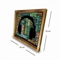 Tablou decorativ, Alpha Wall, Headphones, 30x30 cm