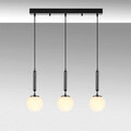 Lustra, Fulgor, 942FLG1469, Metal, Alb/Negru
