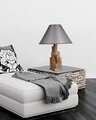 Veioza, Luin, 8300-3M, E27, 60 W, lemn/textil