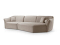 Coltar dreapta 5 locuri, Hailey, Micadoni Home, 292x138x79 cm, tesatura boucle, verde menta
