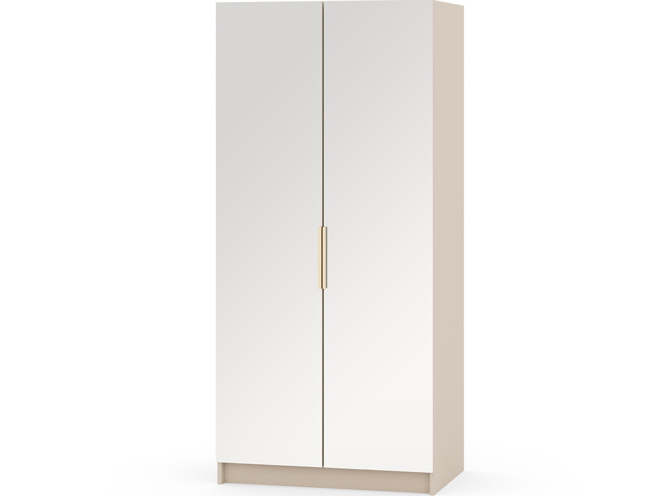 Dulap pentru haine cu oglinda ELTAP, KM2-SZA100, Mirtillo, 100x60x216 cm, PAL laminat, casmir — imaginea 6