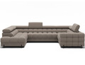 Coltar extensibil stanga 3 locuri ELTAP, LT-18SO, Fectory, 346x205x93 cm, lemn/poliester, bej inchis