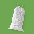 Set 10 saci de gunoi, Brabantia, PerfectFit, marimea G, 23-30 L, nailon, alb