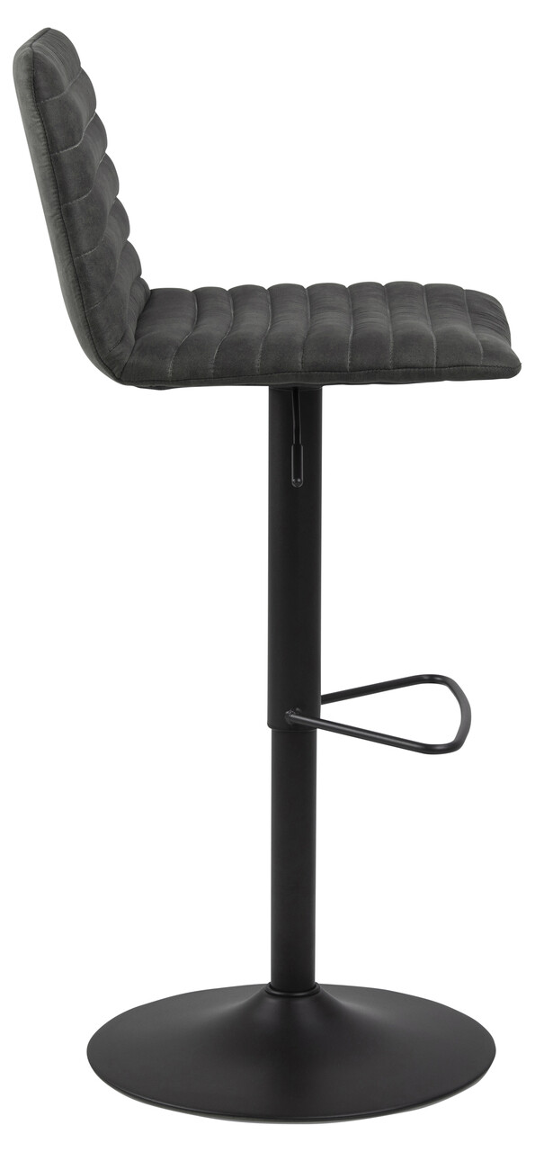 Scaun de bar Kimmy, Actona, 50x46x110.5 cm, rotativ, poliester/otel, antracit - view 9