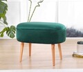 Taburet, Fluffe, 209FLF1203, Catifea, Verde