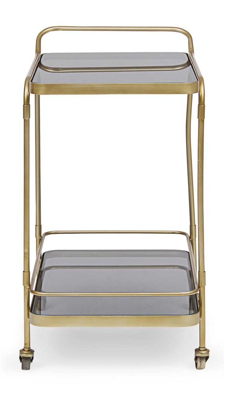 Carucior servire Orabel, Bizzotto, 61.5 x 38.5 x 72 cm, otel/sticla temperata - 1 | YEO