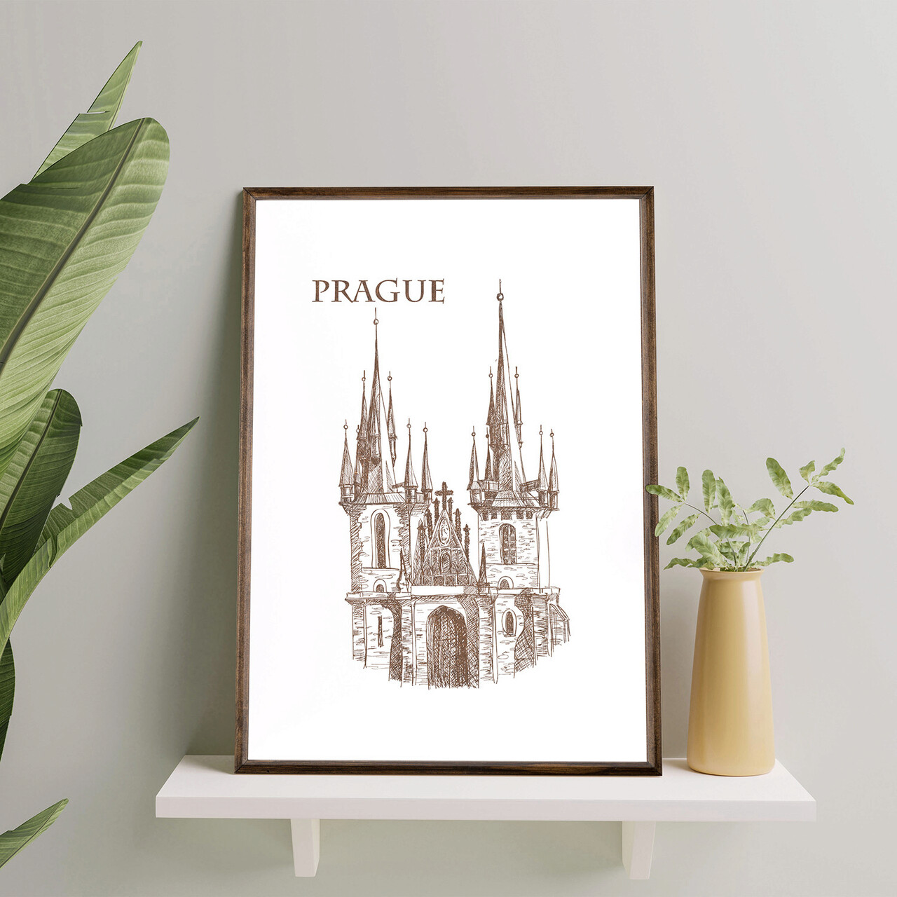 Tablou decorativ TD064 Lemn Desenat manual Natural