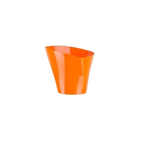 Ghiveci Twister 17 cm, plastic, portocaliu Casa Plastor