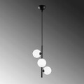 Lustra, Fulgor, 942FLG1285, Metal, Alb/Negru
