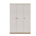 Dulap pentru haine, Hanah Home, Loren 1600-233, 135.8x188.6x53.8 cm, Alb/Maro