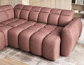 Coltar extensibil stanga 4 locuri ELTAP, LT-24PAO, Falconn, 258x208x107 cm, lemn/poliester, roz inchis