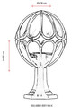 Lampa de exterior, Avonni, 685AVN1109, Plastic ABS, Negru
