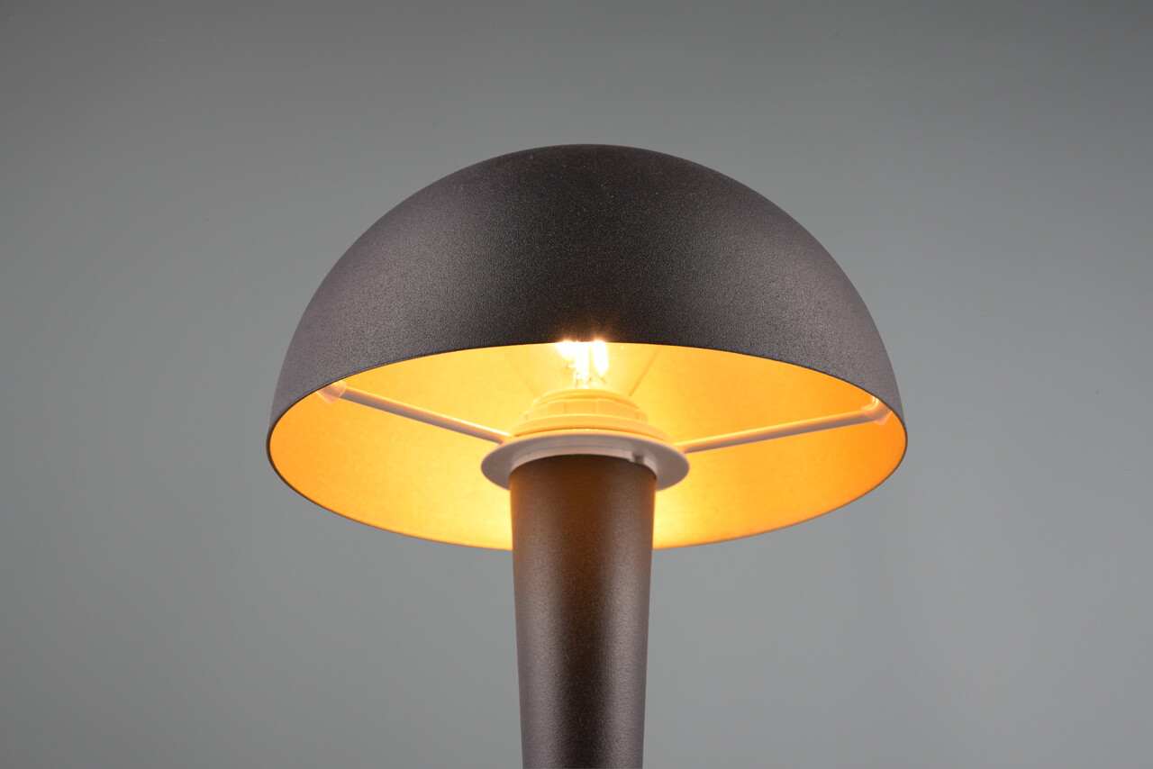 Lampa de masa Canaria, RL, 15x26.5 cm, 40W, 1x E14, metal, negru - 1 | YEO