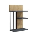 Raft pentru perete Nezma, Puqa Design, 40x21,4x60 cm, safir/antracit
