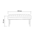 Banca, Vella, Vina 1053, 90x39x40 cm, PAL, Alb / Antracit