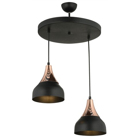 Lustra yok, 63258, squid lighting, 40x40x75 cm, 60w, negru, auriu