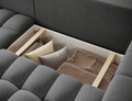 Coltar extensibil stanga 4 locuri ELTAP, Bon-21, Bonett, 250x175x92 cm, lemn/poliester, gri